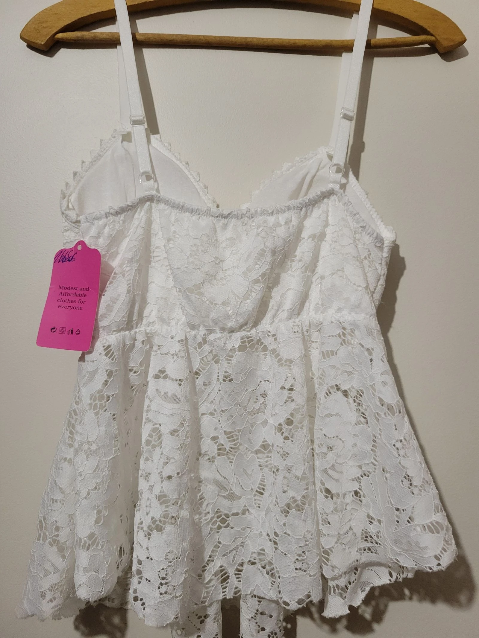 Lindo top de renda branco novo – photo 2